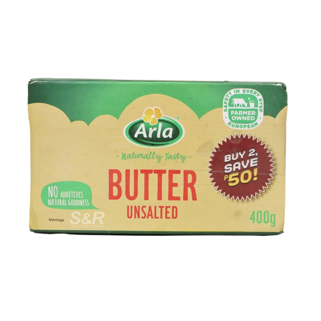 Arla Unsalted Butter Twin Pack 400g